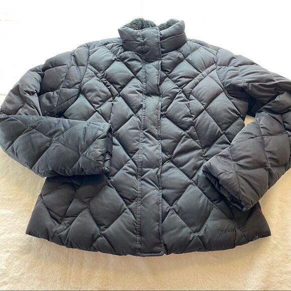 Eddie Bauer Black 350 Fill Power Down Coat Size Medium - Picture 1 of 12